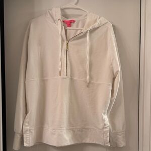 Lilly Pulitzer White Hoodie Sweater